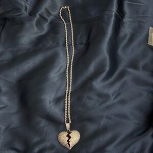 Silver Heart Pendant Necklace